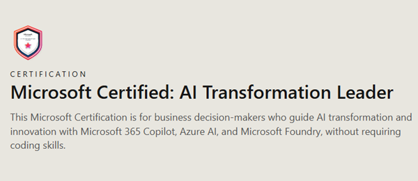 AI: AB-731 Exam - Microsoft Certified AI Transformation Leader