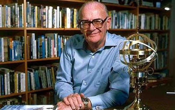 Arthur C Clarke made his final orbit of the Sun today