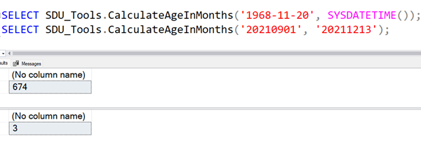 SDU Tools: Calculate Age in Months