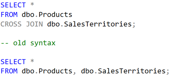 T-SQL 101: 101 Using CROSS JOIN