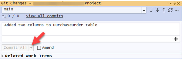 Fix: Visual Studio 2022 Git Commit button grayed out