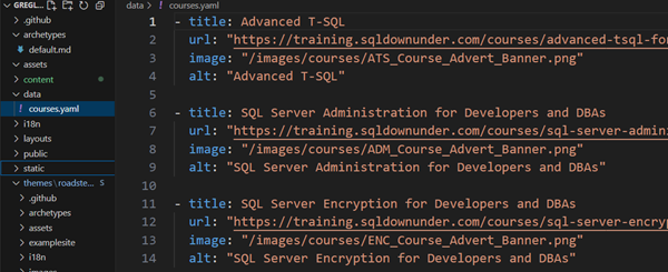 General: Randomizing advertisements on Hugo-based Azure Static Websites