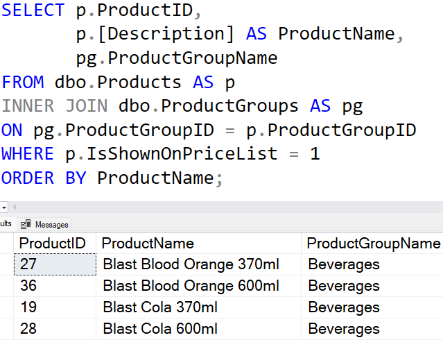 T-SQL 101: 104 Using an INNER JOIN