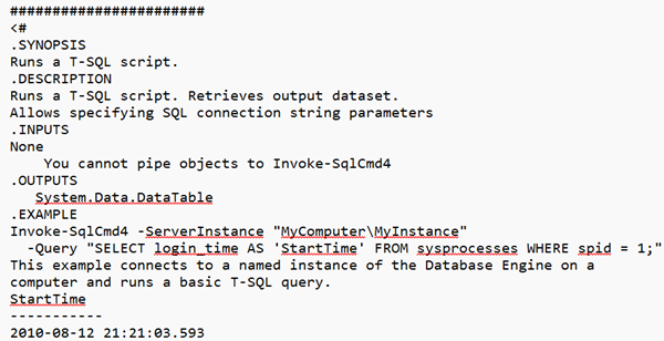 PowerShell: Invoke-SqlCmd4 - A Superior SQL Commandlet