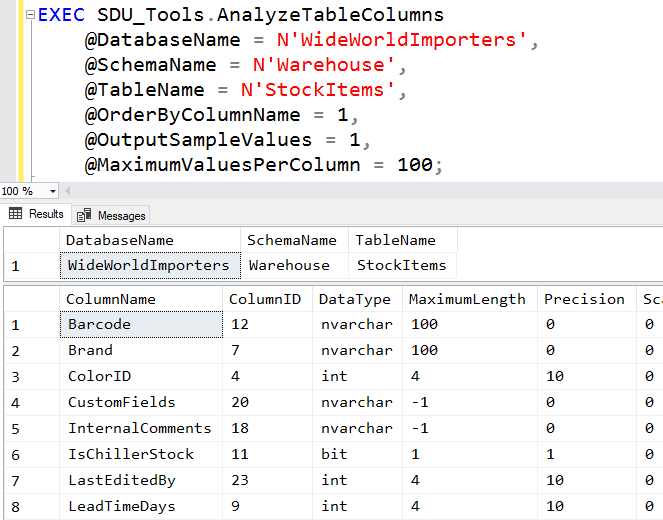 SDU Tools: Analyze SQL Server Table Columns - The Bit Bucket