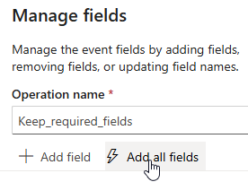 Managing Fields