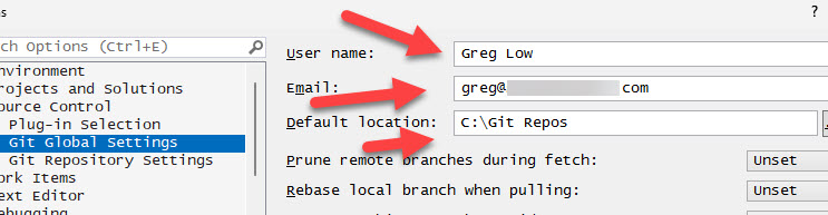 Git settings completed