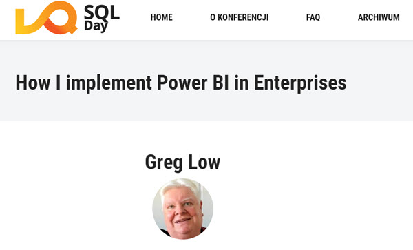 SQL Day 2021 is on, and I'd love to see you in my Power BI pre-con ...