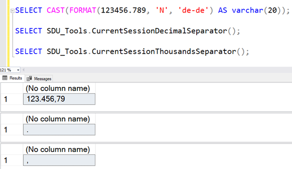 SDU Tools: Finding the current session decimal separator in SQL Server ...